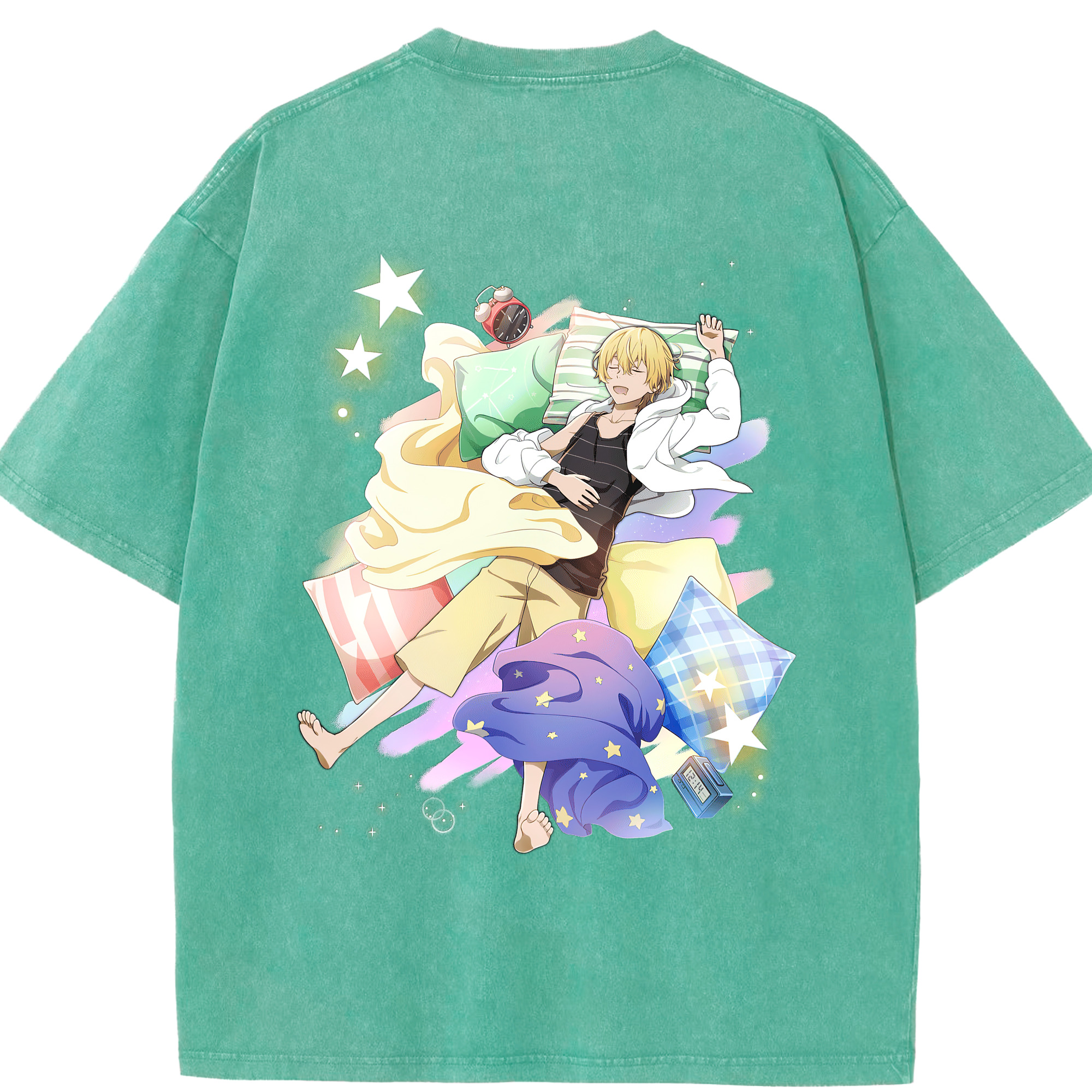 （画像用） 文豪ストレイドッグス Bungo Stray Dogs 綿100% ヴィンテージ風 半袖Tシャツ（背面プリント）